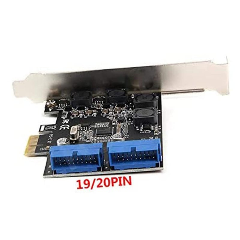 Mustpoint PCI-E X1 to 2 Ports 19 Pin USB 3.0 Header PCI Express to Dual 20 Pin USB 3.0 Card - Image 2